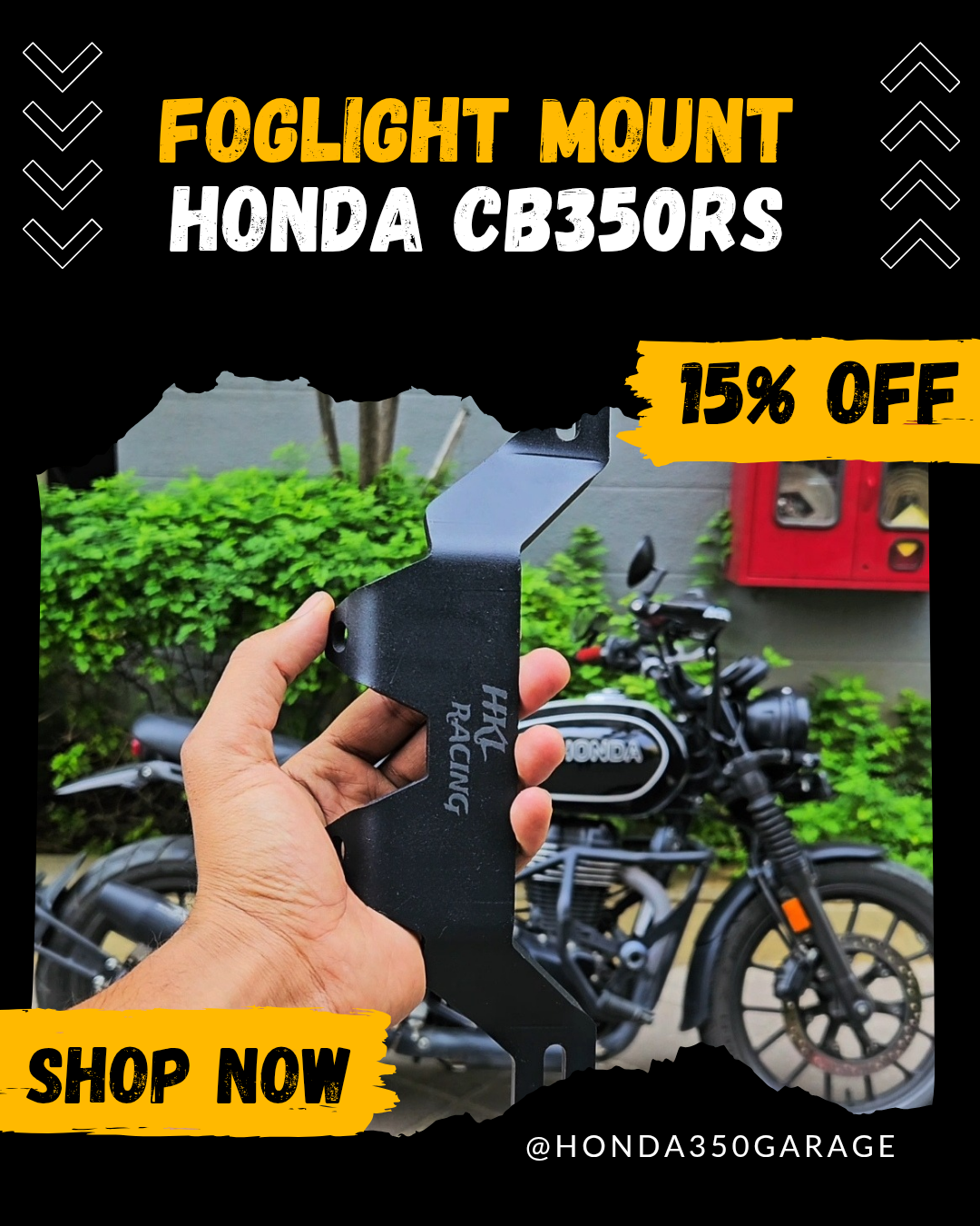 Foglamb mount - CB350RS & Highness