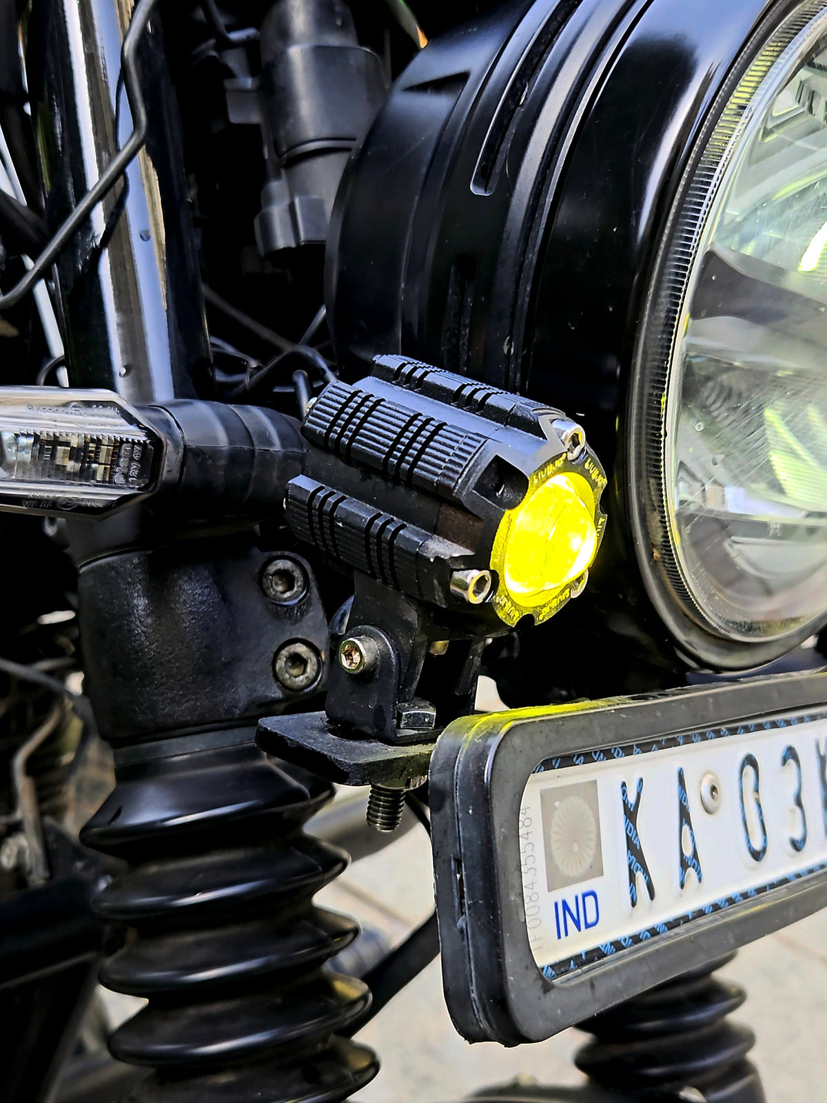 80 Watts Foglight Combo - HJG Mini Flash Drive + Headlight Mount - 1 Year Warranty