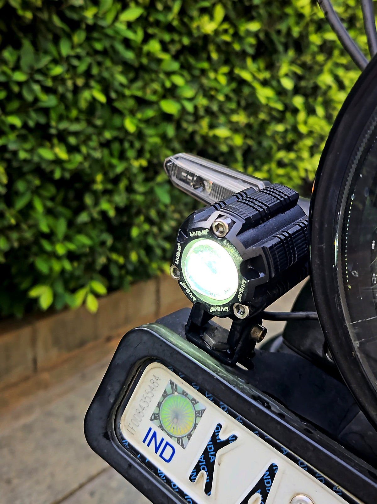 80 Watts Foglight Combo - HJG Mini Flash Drive + Headlight Mount - 1 Year Warranty
