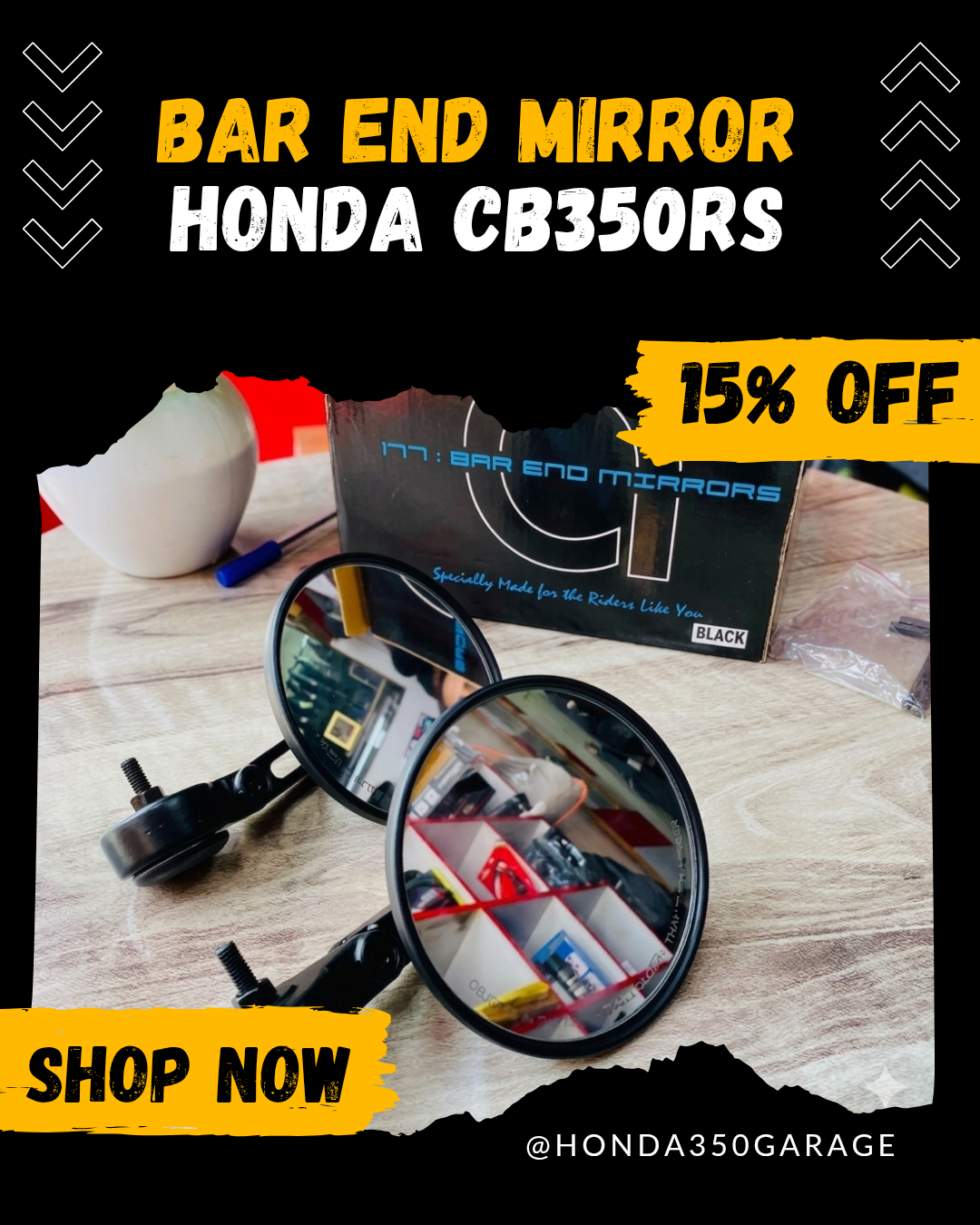 Bar end mirrors - Autobird
